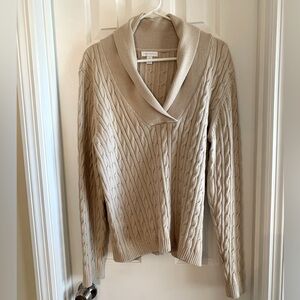 Charter Club cable knit sweater